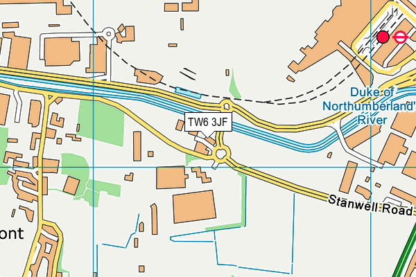 TW6 3JF map - OS VectorMap District (Ordnance Survey)