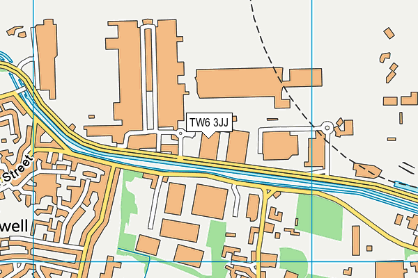 TW6 3JJ map - OS VectorMap District (Ordnance Survey)
