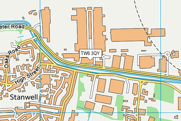 TW6 3QY map - OS VectorMap District (Ordnance Survey)