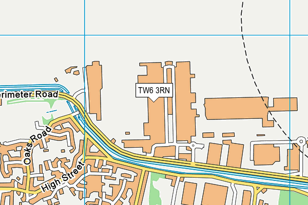 TW6 3RN map - OS VectorMap District (Ordnance Survey)
