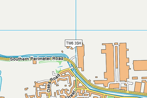 TW6 3SH map - OS VectorMap District (Ordnance Survey)