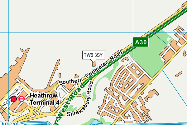 TW6 3SY map - OS VectorMap District (Ordnance Survey)