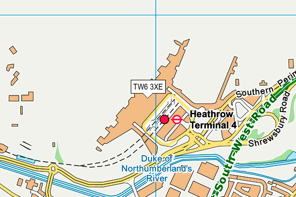 TW6 3XE map - OS VectorMap District (Ordnance Survey)