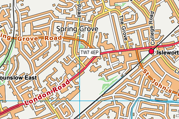 TW7 4EP map - OS VectorMap District (Ordnance Survey)