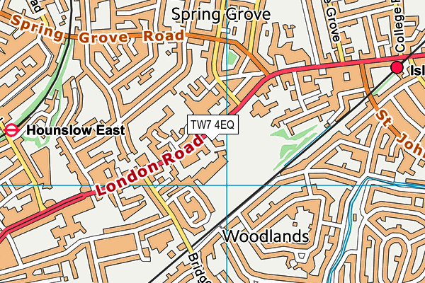 TW7 4EQ map - OS VectorMap District (Ordnance Survey)