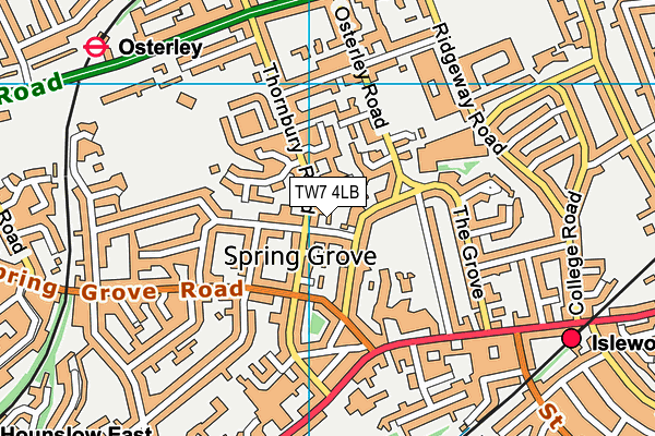 TW7 4LB map - OS VectorMap District (Ordnance Survey)