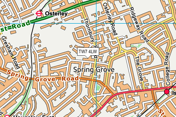 Ashton House School map (TW7 4LW) - OS VectorMap District (Ordnance Survey)