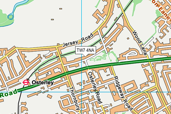 TW7 4NA map - OS VectorMap District (Ordnance Survey)