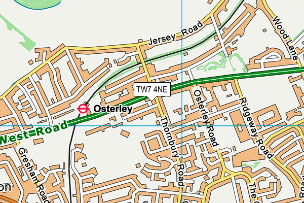 TW7 4NE map - OS VectorMap District (Ordnance Survey)
