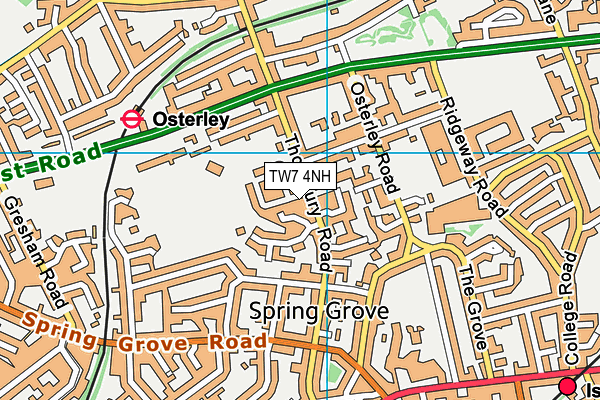 TW7 4NH map - OS VectorMap District (Ordnance Survey)