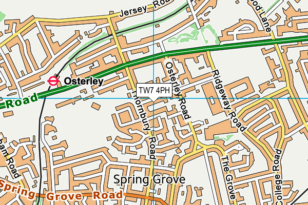 TW7 4PH map - OS VectorMap District (Ordnance Survey)