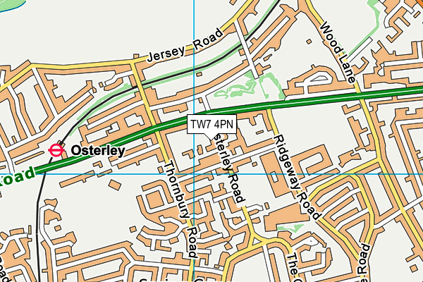 TW7 4PN map - OS VectorMap District (Ordnance Survey)