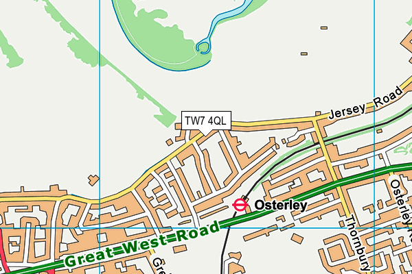 TW7 4QL map - OS VectorMap District (Ordnance Survey)