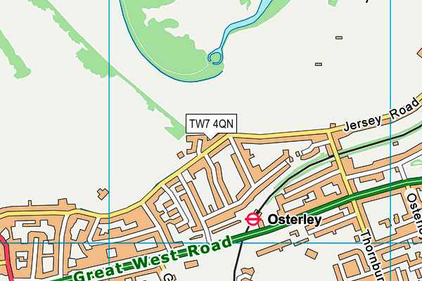TW7 4QN map - OS VectorMap District (Ordnance Survey)