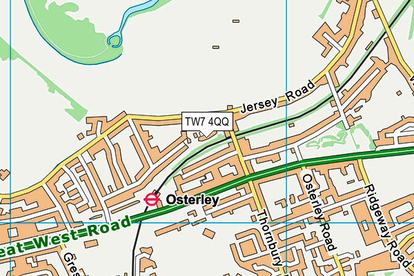 TW7 4QQ map - OS VectorMap District (Ordnance Survey)
