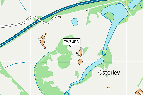 TW7 4RB map - OS VectorMap District (Ordnance Survey)