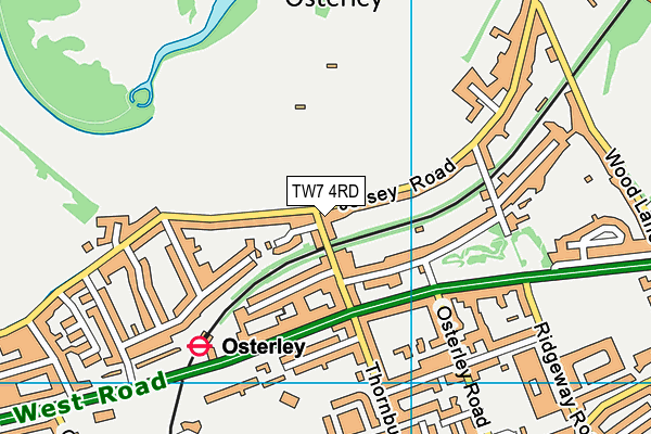 TW7 4RD map - OS VectorMap District (Ordnance Survey)