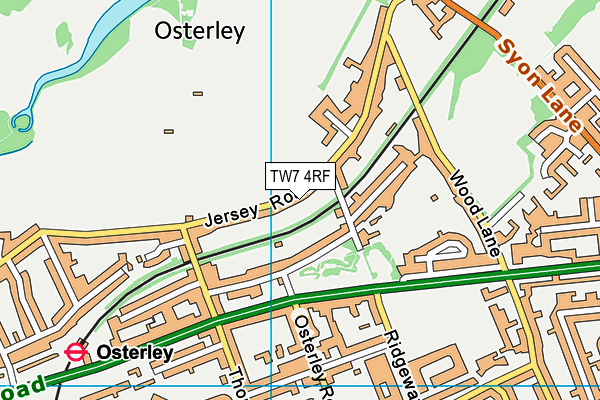 TW7 4RF map - OS VectorMap District (Ordnance Survey)