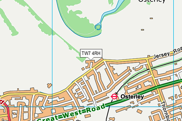 TW7 4RH map - OS VectorMap District (Ordnance Survey)