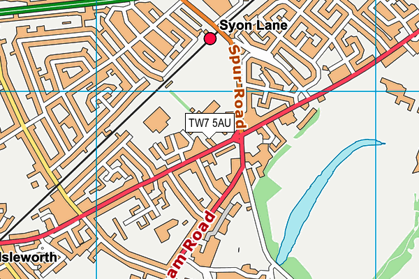 TW7 5AU map - OS VectorMap District (Ordnance Survey)