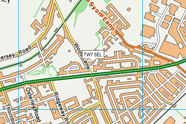 TW7 5EL map - OS VectorMap District (Ordnance Survey)