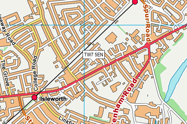 TW7 5EN map - OS VectorMap District (Ordnance Survey)