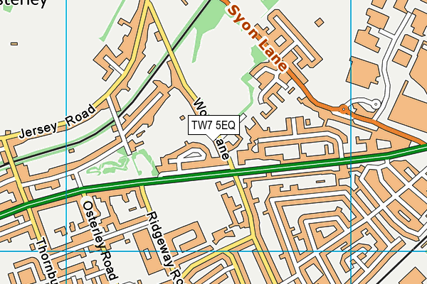 TW7 5EQ map - OS VectorMap District (Ordnance Survey)