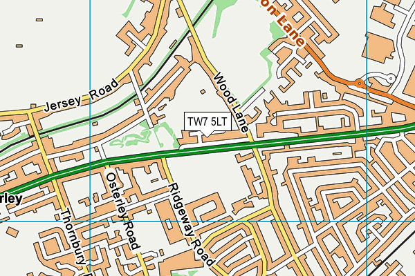 TW7 5LT map - OS VectorMap District (Ordnance Survey)
