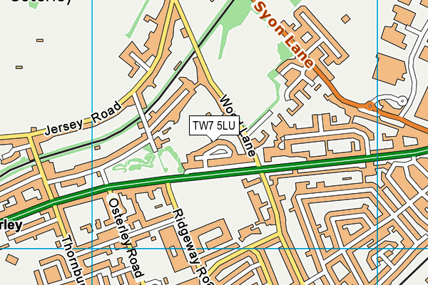 TW7 5LU map - OS VectorMap District (Ordnance Survey)