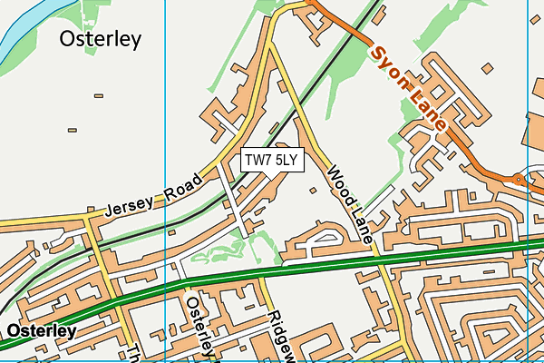 TW7 5LY map - OS VectorMap District (Ordnance Survey)