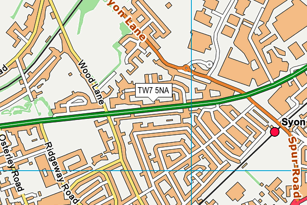 TW7 5NA map - OS VectorMap District (Ordnance Survey)