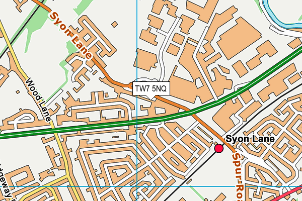 TW7 5NQ map - OS VectorMap District (Ordnance Survey)