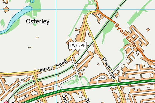 TW7 5PH map - OS VectorMap District (Ordnance Survey)