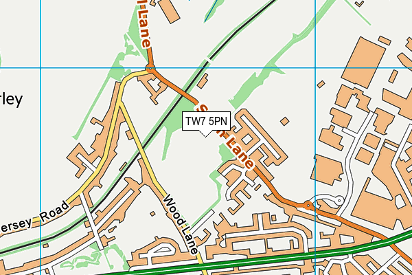 TW7 5PN map - OS VectorMap District (Ordnance Survey)