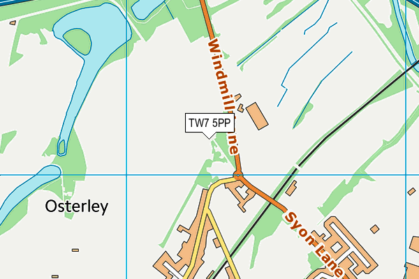 TW7 5PP map - OS VectorMap District (Ordnance Survey)