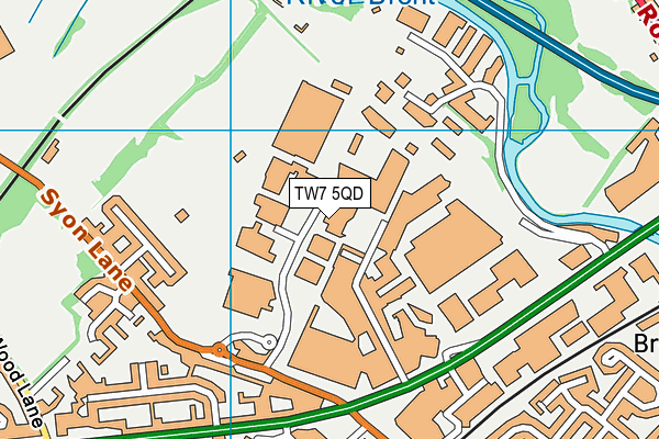 TW7 5QD map - OS VectorMap District (Ordnance Survey)