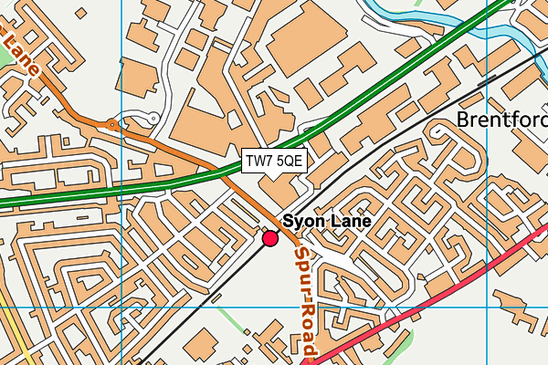 TW7 5QE map - OS VectorMap District (Ordnance Survey)