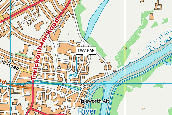 TW7 6AE map - OS VectorMap District (Ordnance Survey)