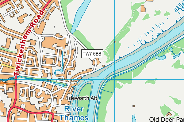 TW7 6BB map - OS VectorMap District (Ordnance Survey)