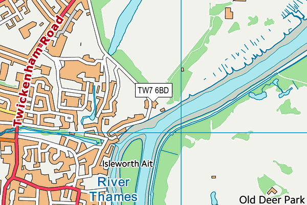 TW7 6BD map - OS VectorMap District (Ordnance Survey)