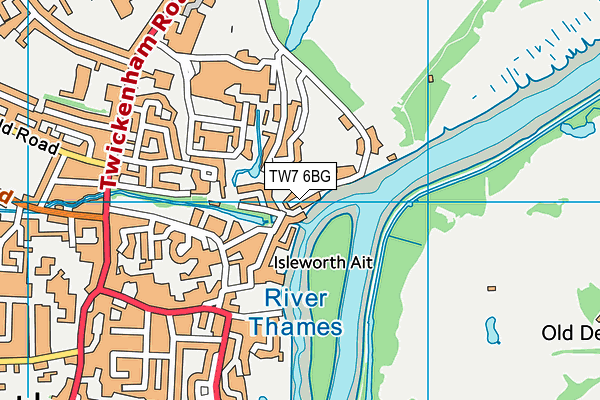 TW7 6BG map - OS VectorMap District (Ordnance Survey)