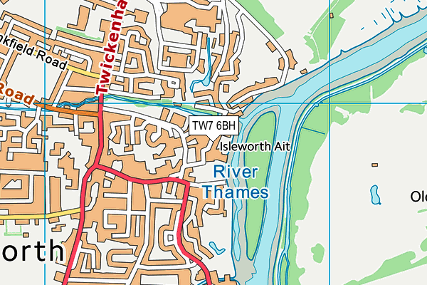 TW7 6BH map - OS VectorMap District (Ordnance Survey)