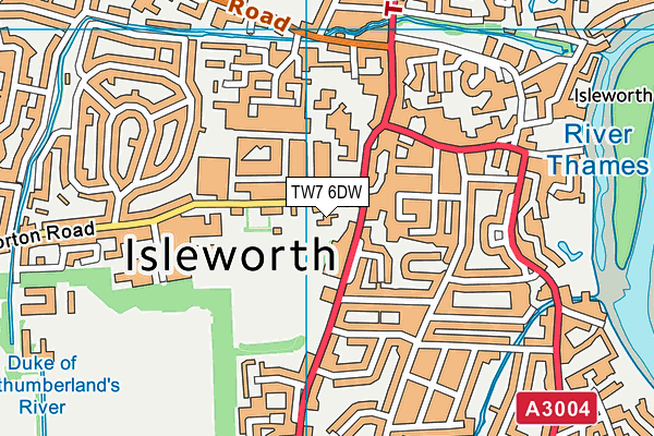 Redlees Park map (TW7 6DW) - OS VectorMap District (Ordnance Survey)
