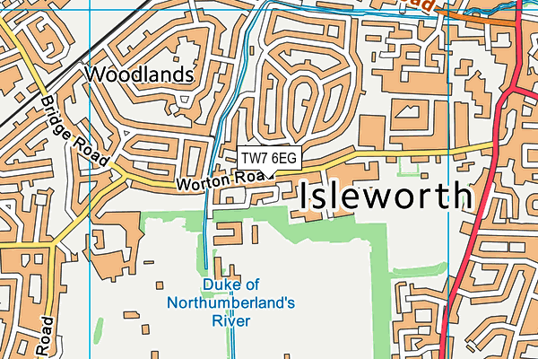 TW7 6EG map - OS VectorMap District (Ordnance Survey)