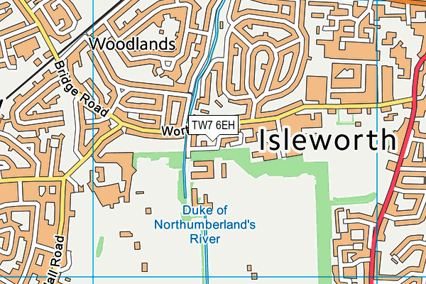 TW7 6EH map - OS VectorMap District (Ordnance Survey)