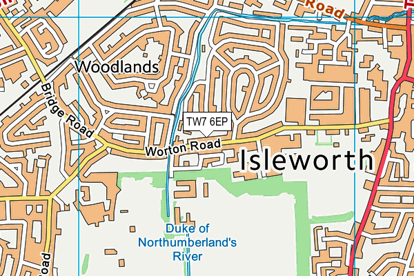 TW7 6EP map - OS VectorMap District (Ordnance Survey)