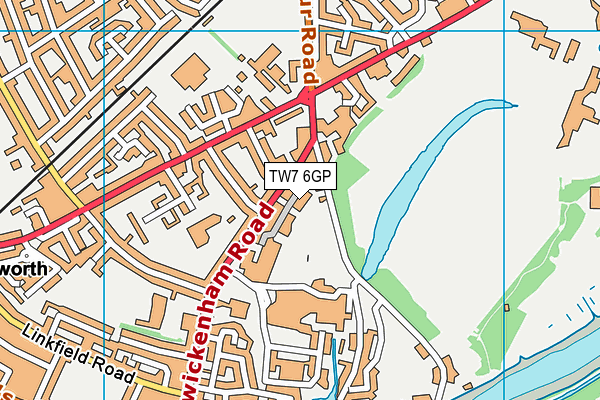 TW7 6GP map - OS VectorMap District (Ordnance Survey)