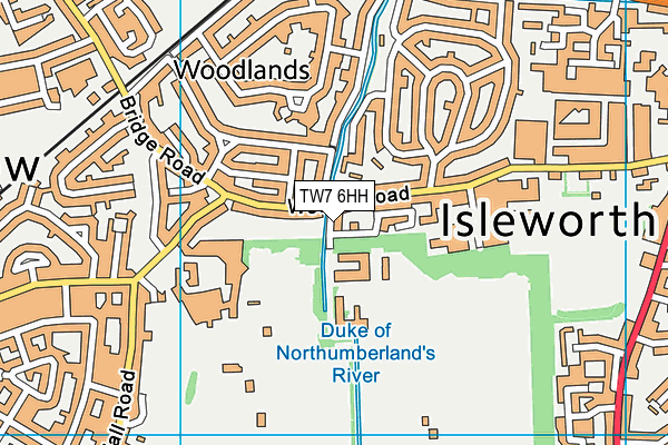 TW7 6HH map - OS VectorMap District (Ordnance Survey)