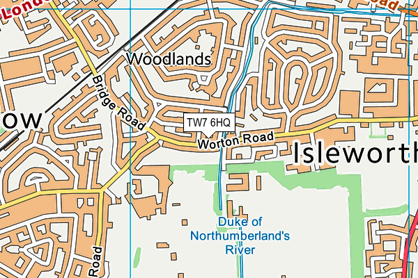 TW7 6HQ map - OS VectorMap District (Ordnance Survey)