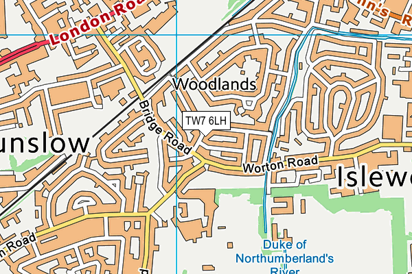 TW7 6LH map - OS VectorMap District (Ordnance Survey)